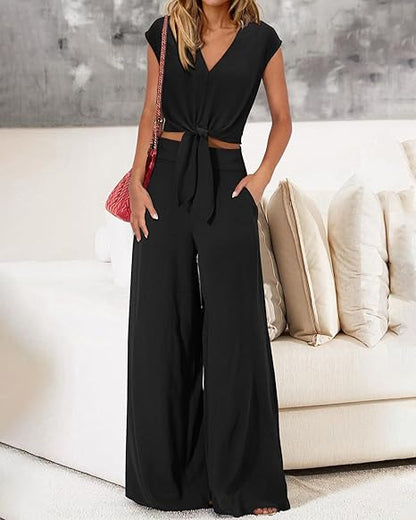 Aurexya™ Belted Two-Piece Set