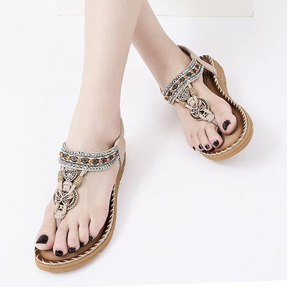 Nerella™ Boho Flat Ankle Sandals