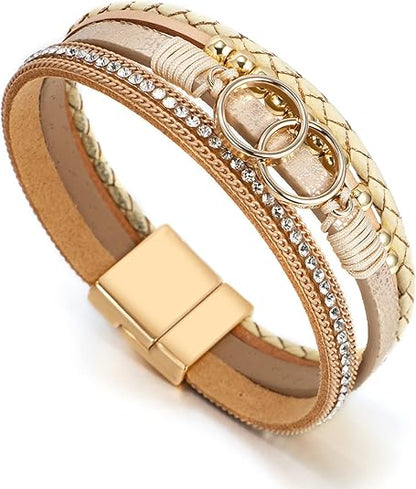 Léonara™ Leopard Charm Bracelet for Women (Gold)