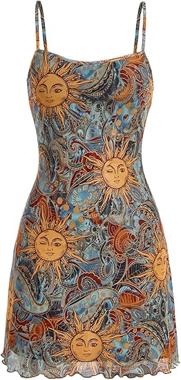 Luniva™ Vintage Boho Mini Dress
