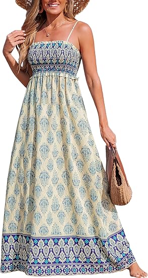 Elvéra™ Floral Smocked Maxi Dress